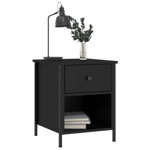 Noćni ormarići 2 kom crni 40 x 42 x 50 cm od konstruiranog drva - Crna 2 Cijena
