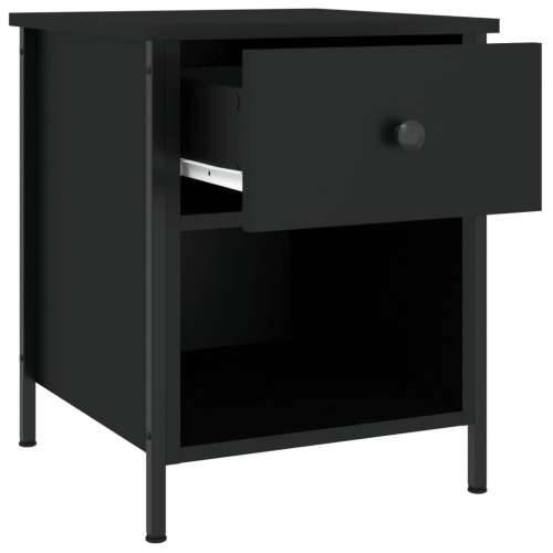 Noćni ormarići 2 kom crni 40 x 42 x 50 cm od konstruiranog drva - Crna 2 Cijena