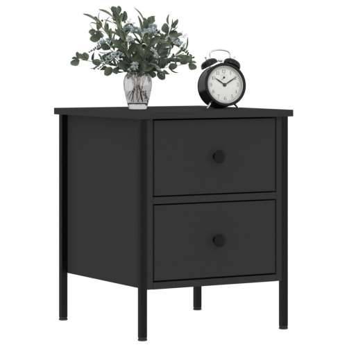 Noćni ormarići 2 kom crni 40 x 42 x 50 cm od konstruiranog drva - Crna 2 Cijena
