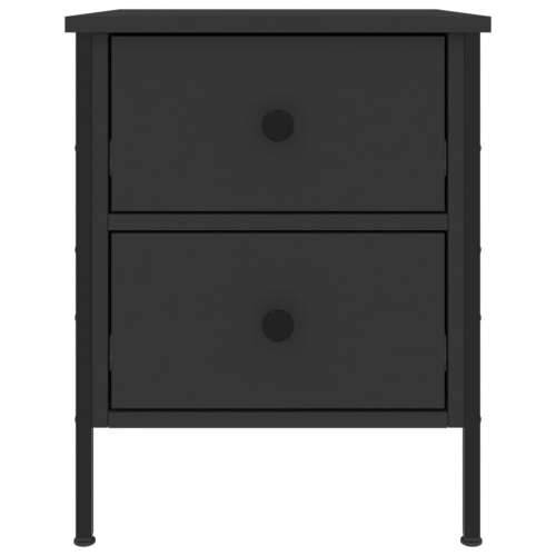 Noćni ormarići 2 kom crni 40 x 42 x 50 cm od konstruiranog drva - Crna 2 Cijena