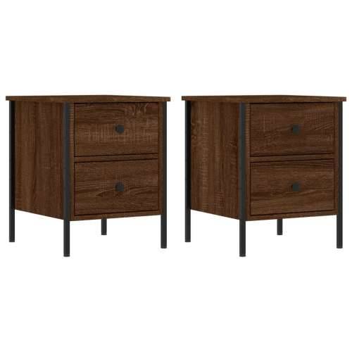 Noćni ormarići 2 kom boja hrasta 40x42x50 cm konstruirano drvo - Smeđi hrast 2 Cijena
