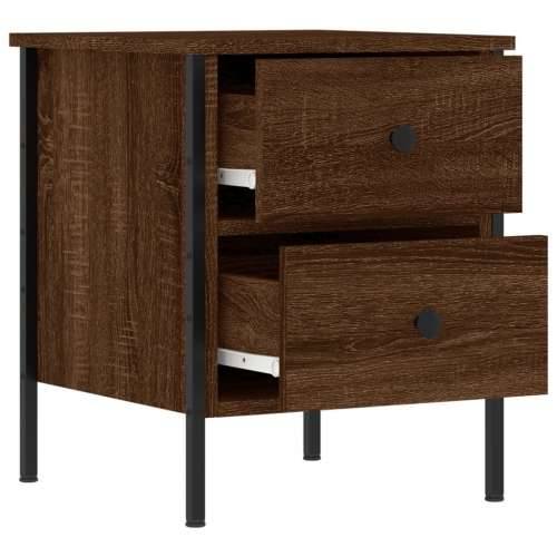 Noćni ormarići 2 kom boja hrasta 40x42x50 cm konstruirano drvo - Smeđi hrast 2 Cijena
