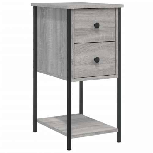 Noćni ormarići 2 kom boja hrasta 32x42x70 cm konstruirano drvo - Sivi hrast sonoma 2 Cijena