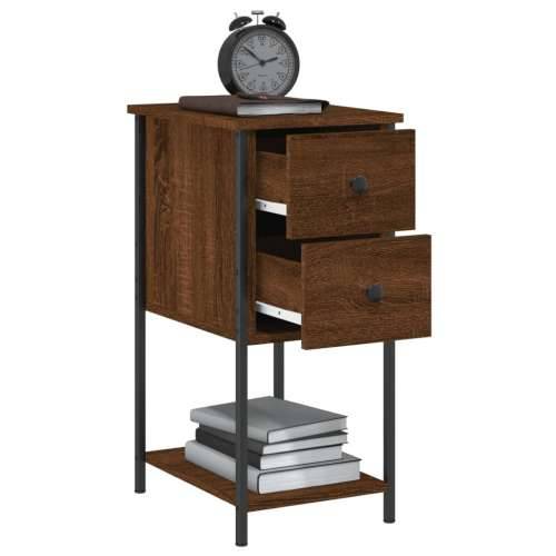 Noćni ormarići 2 kom boja hrasta 32x42x70 cm konstruirano drvo - Smeđi hrast 2 Cijena