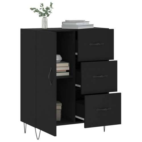 Komoda crna 69,5 x 34 x 90 cm od konstruiranog drva - Crna 1 Cijena