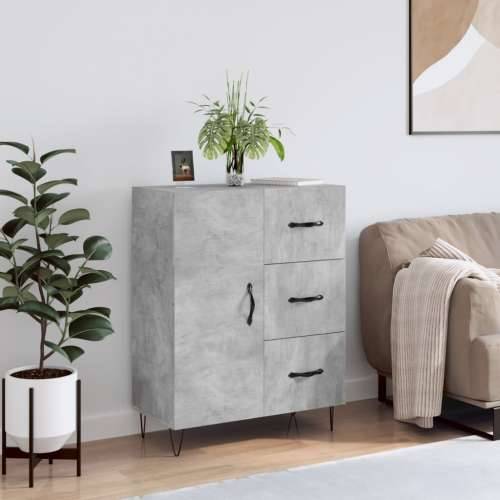 Komoda siva boja betona 69,5x34x90 cm od konstruiranog drva - Beton siva 1 Cijena