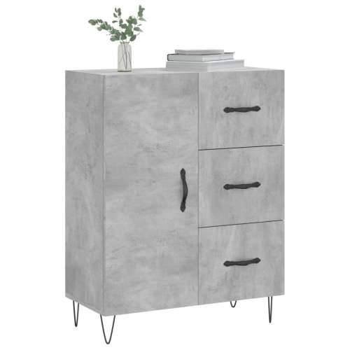 Komoda siva boja betona 69,5x34x90 cm od konstruiranog drva - Beton siva 1 Cijena