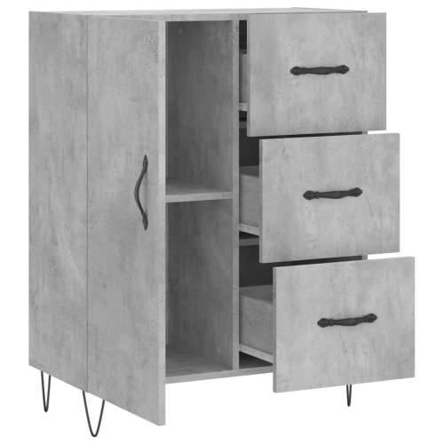Komoda siva boja betona 69,5x34x90 cm od konstruiranog drva - Beton siva 1 Cijena