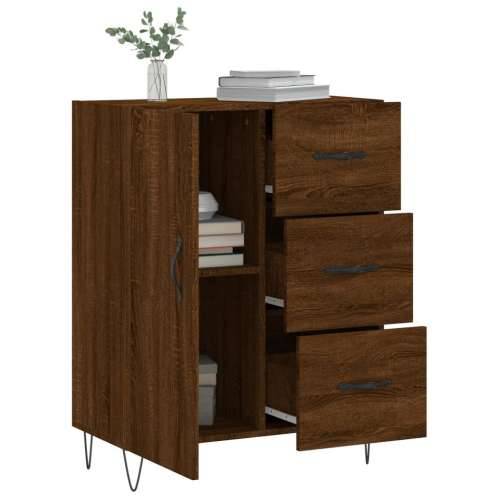 Komoda boja smeđeg hrasta 69,5x34x90 cm od konstruiranog drva - Smeđi hrast 1 Cijena