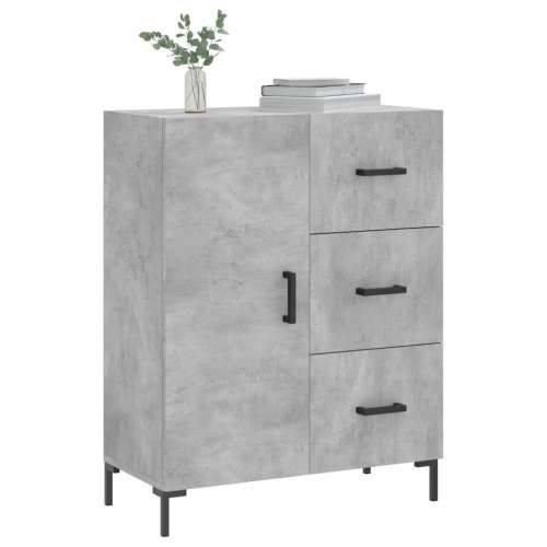 Komoda siva boja betona 69,5x34x90 cm od konstruiranog drva - Beton siva 1 Cijena