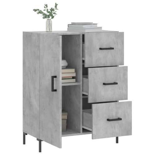 Komoda siva boja betona 69,5x34x90 cm od konstruiranog drva - Beton siva 1 Cijena