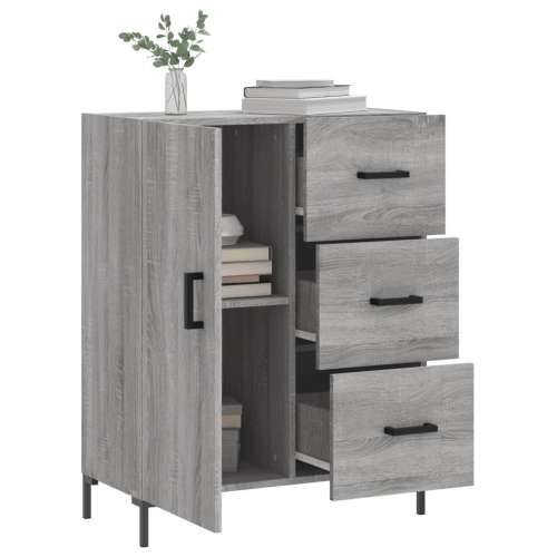 Komoda boja hrasta sonome 69,5 x 34 x 90 cm konstruirano drvo - Sivi hrast sonoma 1 Cijena