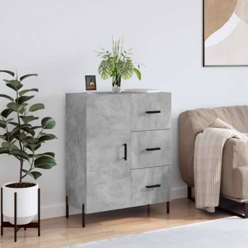 Komoda siva boja betona 69,5x34x90 cm od konstruiranog drva - Beton siva 1 Cijena