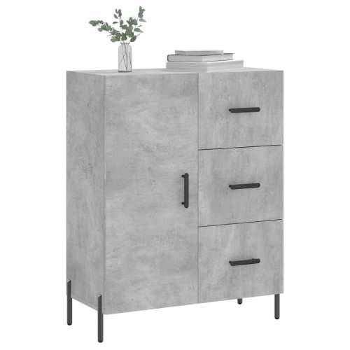 Komoda siva boja betona 69,5x34x90 cm od konstruiranog drva - Beton siva 1 Cijena