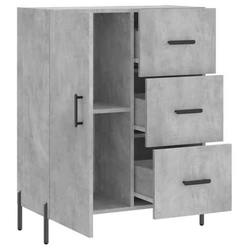 Komoda siva boja betona 69,5x34x90 cm od konstruiranog drva - Beton siva 1 Cijena