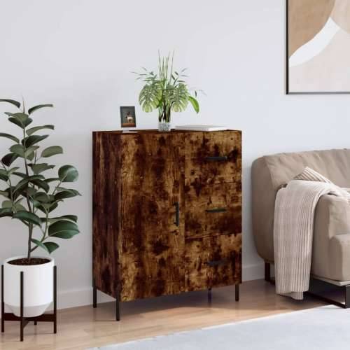 Komoda boja dimljenog hrasta 69,5x34x90 cm konstruirano drvo - Dimljeni hrast 1 Cijena