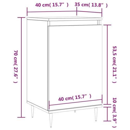 Komoda siva boja betona 40 x 35 x 70 cm od konstruiranog drva - Beton siva 1 Cijena