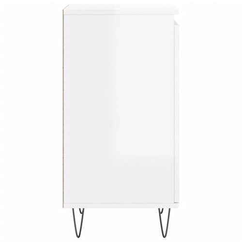 Komode 2 kom sjajne bijele 40 x 35 x 70 cm konstruirano drvo - Visoko sjajno bijela 2 Cijena