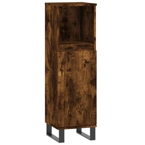 Kupaonski ormarić dimljeni hrast 30x30x100 cm konstruirano drvo - Dimljeni hrast 1 Cijena