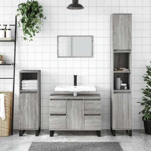 Kupaonski ormarić sivi hrast 30x30x100 cm konstruirano drvo - Sivi hrast sonoma 1 Cijena