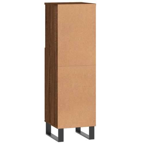 Kupaonski ormarić boja hrasta 30x30x100 cm konstruirano drvo - Smeđi hrast 1 Cijena