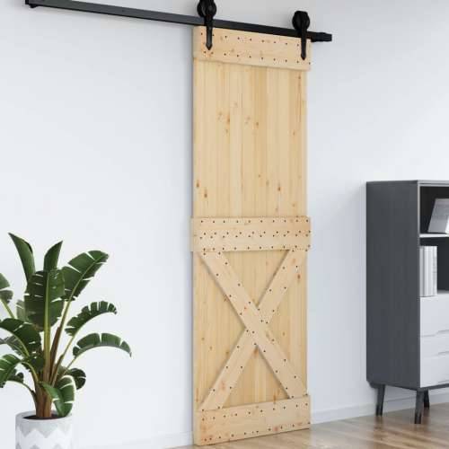 Vrata NARVIK 80 x 210 cm od masivne borovine - Prirodna 80 x 210 cm 1 križni dizajn Cijena