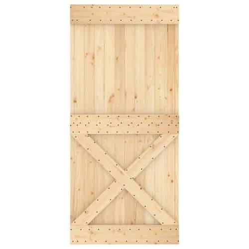 Vrata NARVIK 95 x 210 cm od masivne borovine - Prirodna 95 x 210 cm 1 križni dizajn Cijena