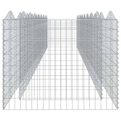 Lučna gabionska povišena gredica 800x100x100 pocinčano željezo - 800 x 100 x 100 cm 1 Cijena