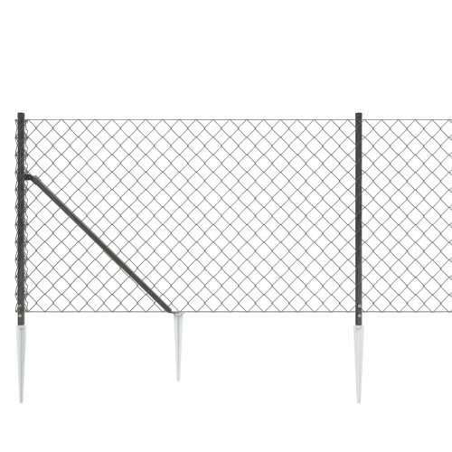 Žičana ograda sa šiljastim držačima antracit 0,8 x 25 m Cijena