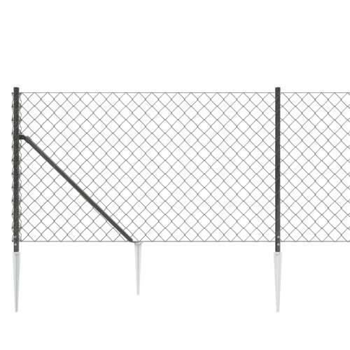 Žičana ograda sa šiljastim držačima antracit 1,1 x 25 m Cijena