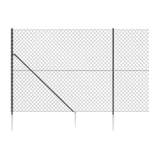 Žičana ograda sa šiljastim držačima antracit 1,4 x 25 m Cijena