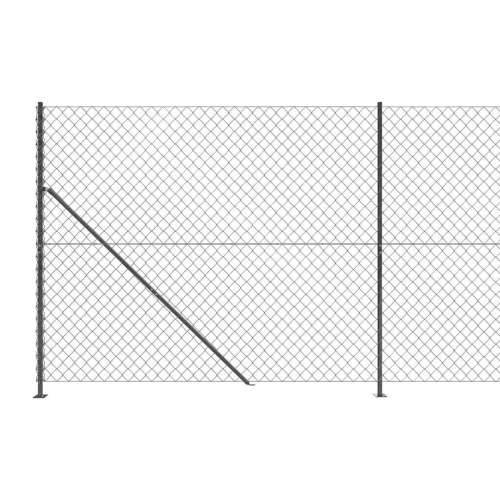 Žičana ograda s prirubnicom antracit 1,6 x 25 m - Antracit 1.6 x 25 m 1 Cijena