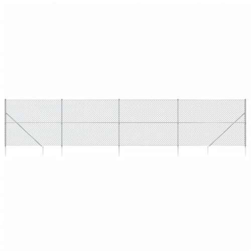 Žičana ograda sa šiljastim držačima srebrna 1,6 x 10 m Cijena