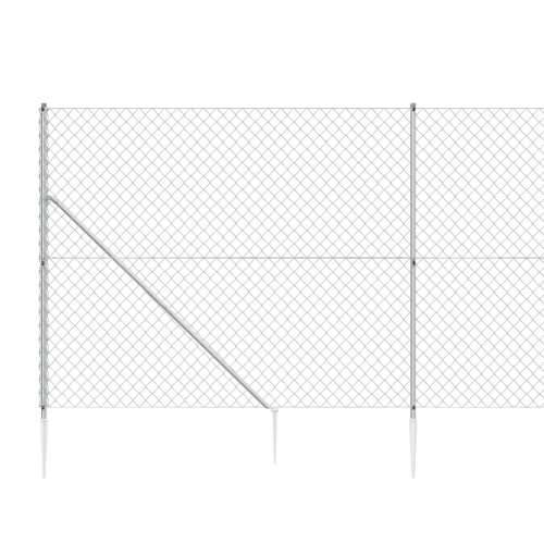 Žičana ograda sa šiljastim držačima srebrna 1,6 x 25 m Cijena