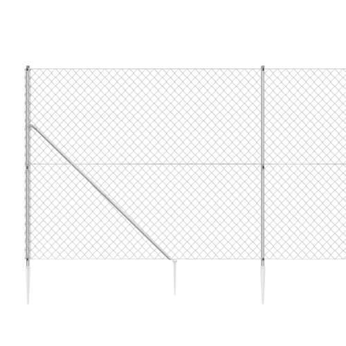 Žičana ograda sa šiljastim držačima srebrna 1,8 x 25 m Cijena