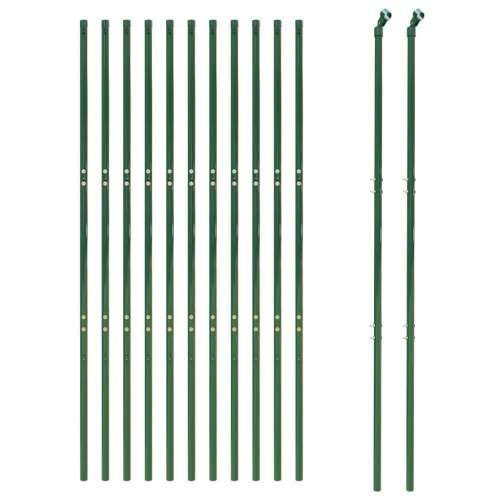 Ograda od žičane mreže zelena 1,6 x 25 m od pocinčanog čelika - Zelena 1.6 x 25 m 1 Cijena