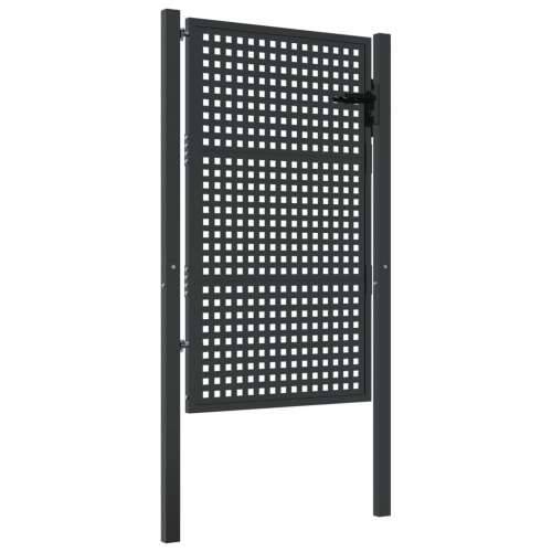 Vrtna vrata antracit 105 x 175 cm čelična - 105 x 175 cm Cijena