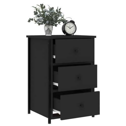 Noćni ormarići 2 kom crni 40 x 36 x 60 cm od konstruiranog drva - Crna 2 Cijena