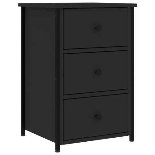 Noćni ormarići 2 kom crni 40 x 36 x 60 cm od konstruiranog drva - Crna 2 Cijena