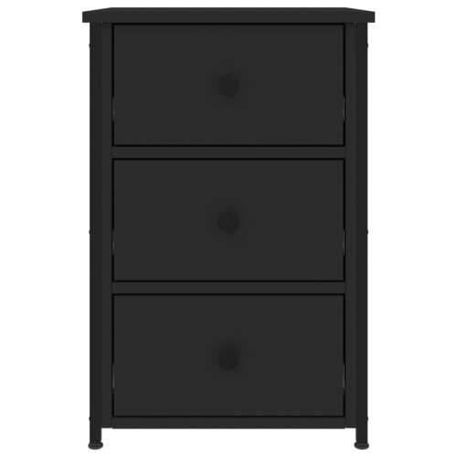 Noćni ormarići 2 kom crni 40 x 36 x 60 cm od konstruiranog drva - Crna 2 Cijena