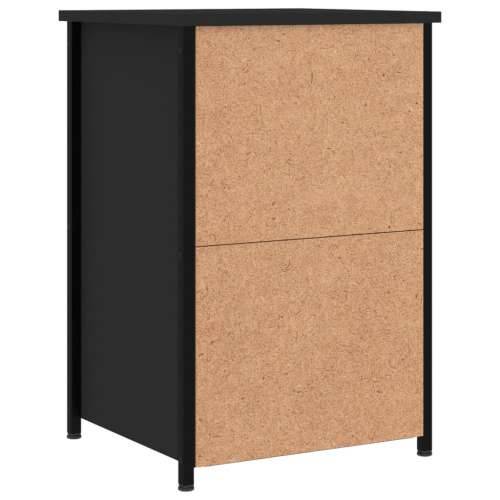 Noćni ormarići 2 kom crni 40 x 36 x 60 cm od konstruiranog drva - Crna 2 Cijena