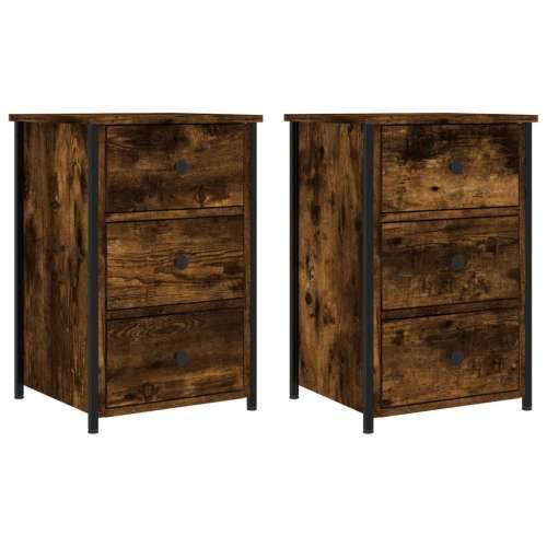 Noćni ormarići 2 kom boja hrasta 40x36x60 cm konstruirano drvo - Dimljeni hrast 2 Cijena