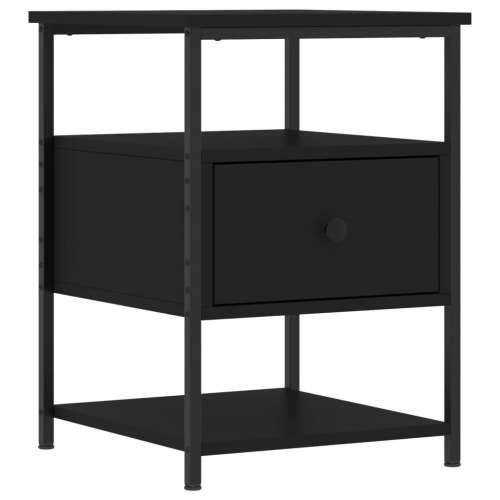 Noćni ormarići 2 kom crni 40 x 42 x 56 cm od konstruiranog drva - Crna 2 Cijena