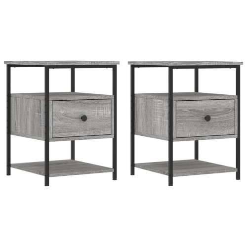 Noćni ormarići 2 kom boja hrasta 40x42x56 cm konstruirano drvo - Sivi hrast sonoma 2 Cijena