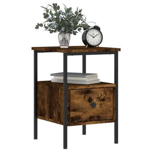 Noćni ormarići 2 kom boja hrasta 34x36x50 cm konstruirano drvo - Dimljeni hrast 2 Cijena