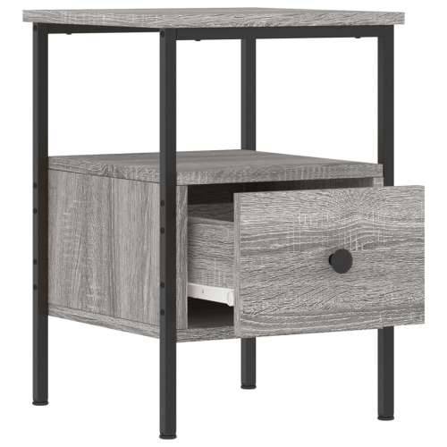 Noćni ormarići 2 kom boja hrasta 34x36x50 cm konstruirano drvo - Sivi hrast sonoma 2 Cijena