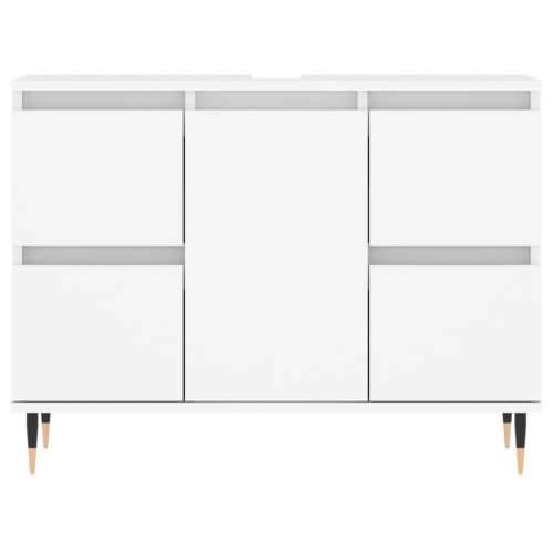 Kupaonski ormarić bijeli 80 x 33 x 60 cm od konstruiranog drva - Bijela 1 Cijena