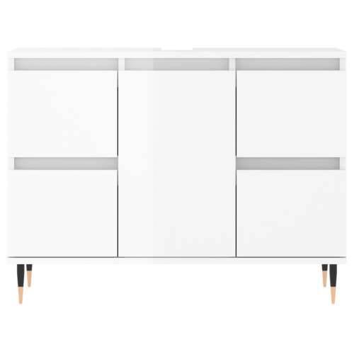 Kupaonski ormarić sjajni bijeli 80x33x60 cm konstruirano drvo Cijena