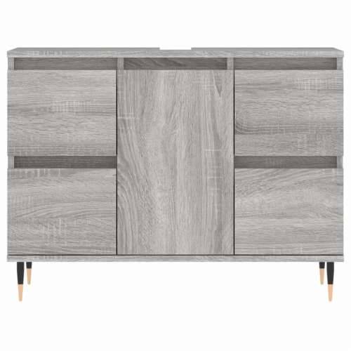 Kupaonski ormarić siva boja hrasta 80 x 33 x 60 cm drveni - Sivi hrast sonoma 1 Cijena