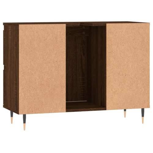 Ormarić za Lavabo - Umivaonik smeđa boja hrasta 80x33x60 cm drveni - Smeđi hrast 1 Cijena